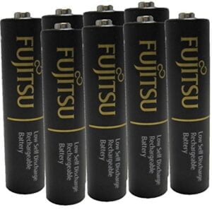 Fujitsu AAA Ready-to-use HR4UTHC 950mAh (Min. 900mAh) rechargeable battery NiMH 1.2V Made in Japan 8 Pcs