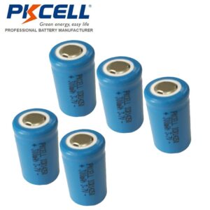 1/2 AA Size ICR14250 Li-ion Lithium Rechargeable Batteries 300mAh 3.7v (5pc)