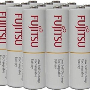 16 Fujitsu AA rechargeable NiMH batteries 1.2V 1900mAh Ready-to-use Made in Japan