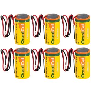 6X OmniCel ER34615HD/W High Drain Lithium Thionyl Chloride Battery