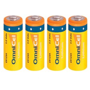 4X OmniCel ER123A 3.0V Sz 2/3A Lithium Standard Terminal Batteries Telematics