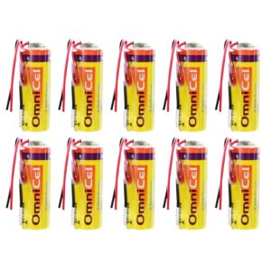 10x Omnicel ER18505 3.6V 3.8Ah A Lithium Battery Wire Leads Tracking Backup AMR
