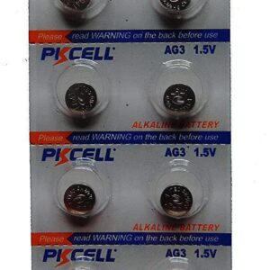 (10) Button Cell Batteries: 1.5V - AG3 - LR41 - G3-192