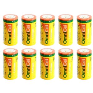 10x OmniCel ER26500HD 3.6V Sz C Lithium Standard Terminal Battery Backup