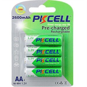 PK Cell RTU-AA2600-4B 1.2V Precharged Low Self Discharge Rechargeable AA Battery with 2600 mAh44; Pack of 4