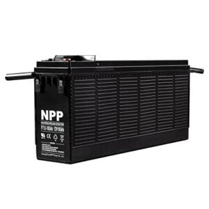 NPP FT12-105Ah 12V 105Ah Front Access AGM Deep Cycle Rechargeable Battery with Button Style Terminals,Replace CSB TPL121000T,Norhstar NSB100FT