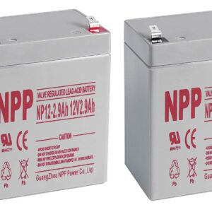 NPP NP12V 2.9Ah SLA Sealed Lead Acid 12V 2.9Ah Battery With F1 Style Terminals/(2pcs)