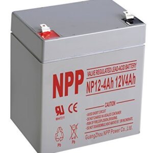 NPP NP12-4Ah Rechargeable Lead Acid 12V 4Ah Battery F2 Terminals