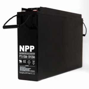 NPP FT12-125Ah Front Access Telecom Deep Cycle 12V 125 Ah Battery Button Style Terminals