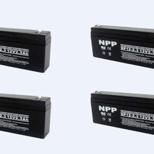 NPPower NP12-2.3Ah 12V 2.3Ah SLA Battery F1 Style Terminals / (4pcs)
