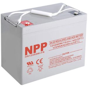 NPP HR12280W FR 12Volt 280W high rate Rechargeable Sealed Lead Acid 12V 80Ah Battery
