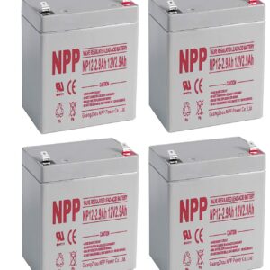 NPPower 12V 2.9Ah SLA Battery F1 Style Terminals/（4pcs）