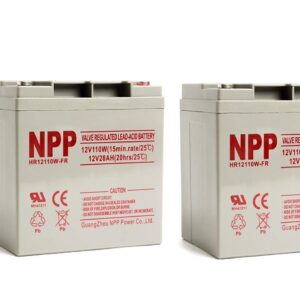 NPP HR12110W FR 12V 110W 12Volt 28Amp High Rate Rechargeable Sealed Lead Acid UPS Battery / Pack 2