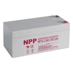 NPP NP12-3.3Ah Rechargeable Lead Acid 12V 3.3 Ah Battery F1 Terminals