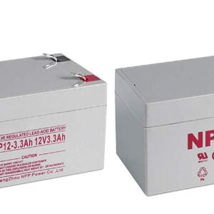 NPP NP 12-3.3Ah Sealed Lead Acid 12 Volt 3.3Ah Battery With F1 Style Terminals/(2pcs)
