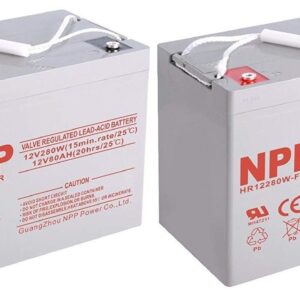 NPPower 12V 280W High rate 12V 80Ah Rechargeable Sealed Lead Acid Battery（ 2pcs）