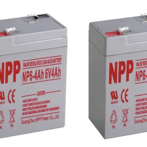 NPP 6V 4Ah Sealed Lead Acid 6Volt 4Ah Battery With F1 Style Terminals/（2pcs）