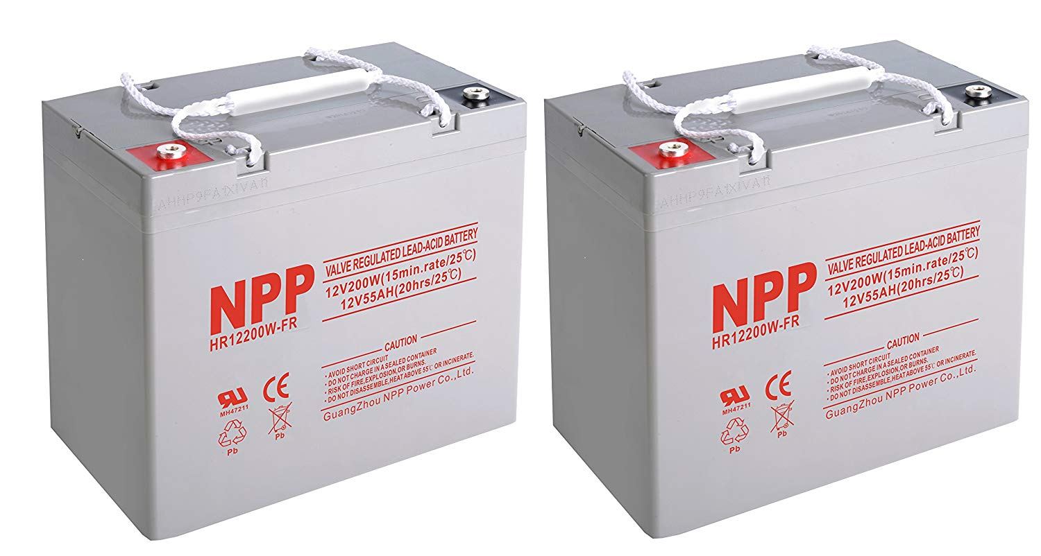 NPP HR12200W FR 12V 200W 12Volt 55 Amp High Rate Rechargeable SLA UPS Battery/Pack 2