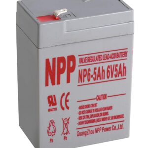 NPP NP6-5Ah Rechargeable Sealed Lead Acid 6V 5 Ah Battery F1