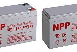 NPP NP12-9Ah Sealed Lead Acid 12 Volt 9Ah Battery with F2 Style Terminals / (2pcs)
