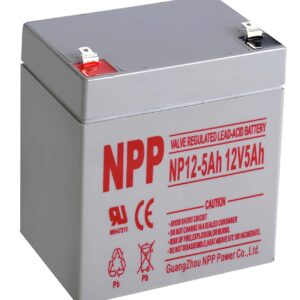 NPP NP12-5Ah 12V 5Ah Rechargeable Sealed Lead Acid Battery F1 Terminals