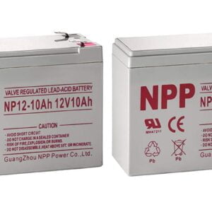 NPP NP12-10Ah 12Volt 10Ah Sealed Lead Acid Scooter Battery with F2 Style Terminals / （2pcs）