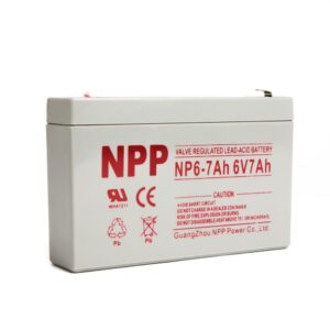 NPP NP6-7Ah Rechargeable Sealed Lead Acid 6V 7 Ah Battery F1
