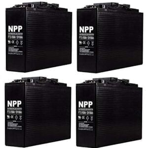 NPP FT12-100Ah Front Access Telecom AGM Deep Cycle AGM 12V 100Ah Battery with Button Style Terminals (4 Pack)