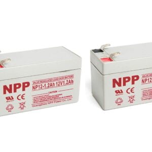 NPP 12V 1.2Ah Sealed Lead Acid Battery With F1 Style Terminals/(2pcs)