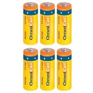 6X OmniCel ER123A 3.0V Sz 2/3A Lithium Standard Terminal Batteries