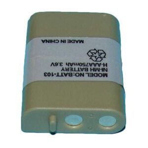 BATT-103 - Ni-MH, 3.6 Volt, 750 mAh, Ultra Hi-Capacity Battery - Replacement Battery for PANASONIC HHR-P103, Cordless Phone Battery