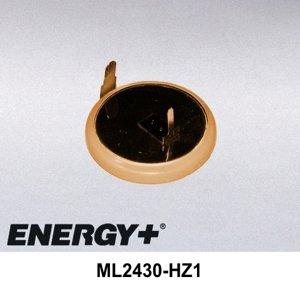 FedCo Batteries Compatible with FDK ML2430-HZ1 Rechargeable Lithium Coin Cell - 100mAh