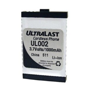 UltraLast 3.7V, 1000mAh Li-On, Uniden BT-002 Equivalent Battery