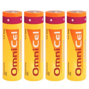 4x OmniCel ER341245 3.6V 35Ah Sz DD Lithium Standard Battery Utility Telematics