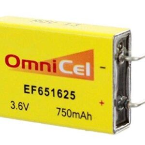 OmniCel 3.6V 750 mAh (EF651625 / LTC-7PN) Prismatic High Energy Lithium Battery