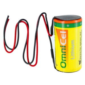 OmniCel ER26500HD 3.6V Size C Lithium Battery with Wire Leads Replaces Eagle Pitcher PT-2200, Saft LSH14, Tadiran TL-2200 TL-4920 TL-5920, Tekcell SB-C01 SB-C02