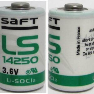 SAFT LS14250 LS 14250 1/2 AA 3.6v Li-SOCl2 Lithium Battery MADE IN FRANCE 4 Pack