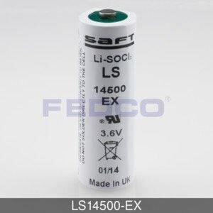 FedCo Batteries Compatible with Saft LS14500-EX AA Size Intrinsically Safe Lithium Cell For Consumer & Industrial Applications