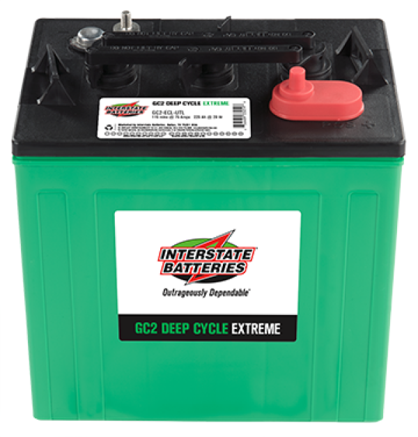 Interstate 6 Volt Golf Cart Battery RV Marine Solar Deep Cycle T105