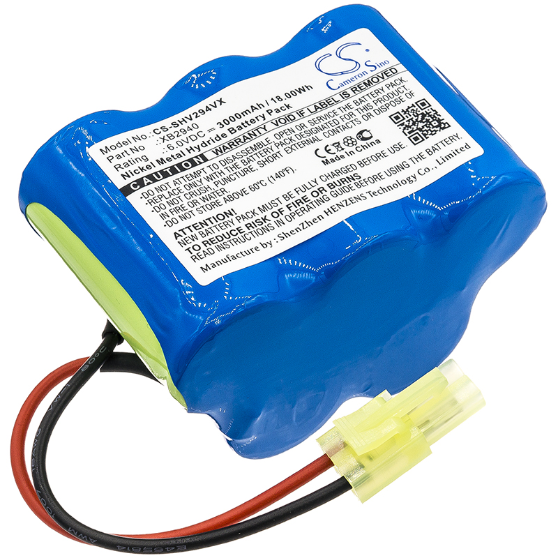 Shark V1940 V2940 XB2940 Vacuum Replacement Battery 6V 3000mAh