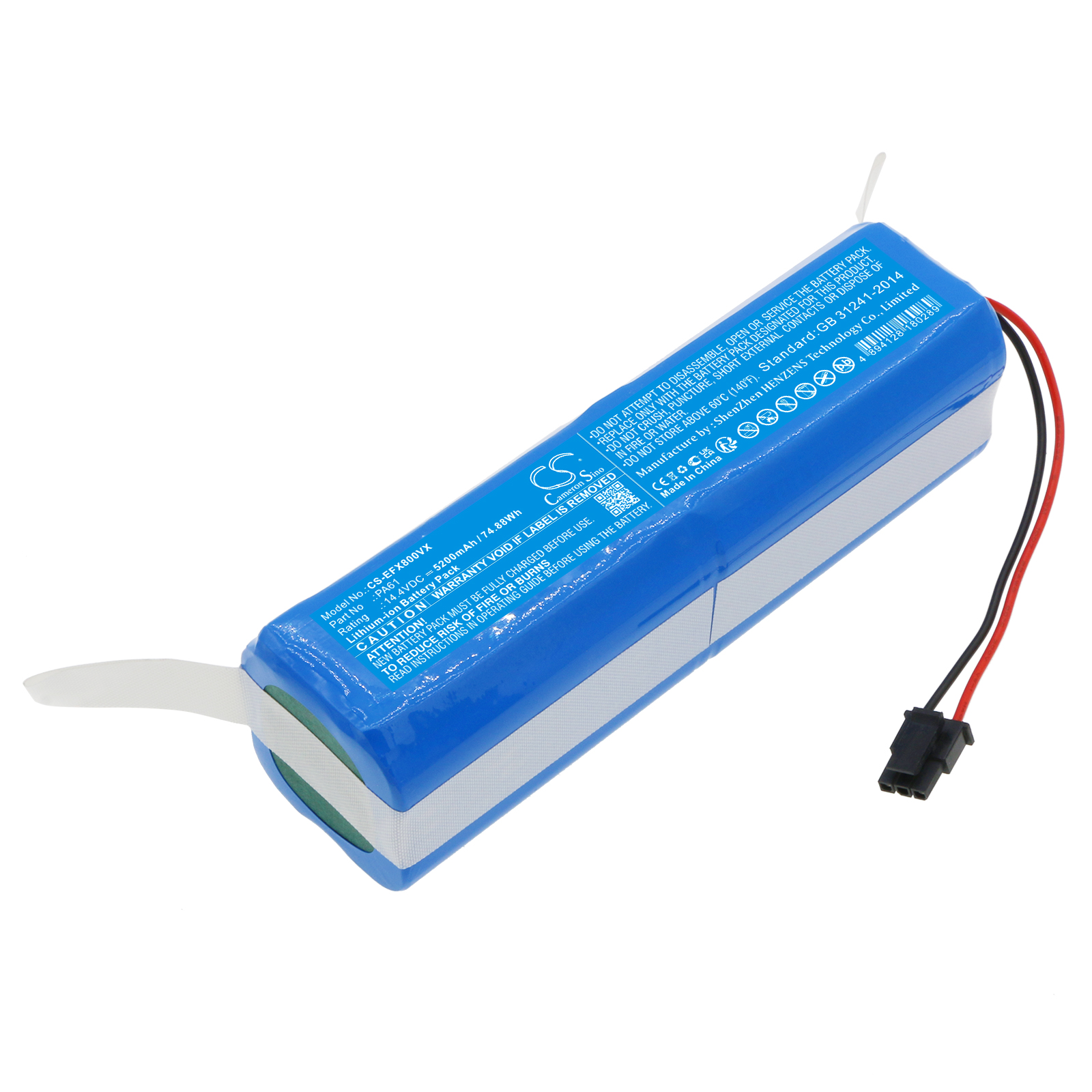 Eufy PA61 Vacuum Replacement Battery 14.4V 5200mAh