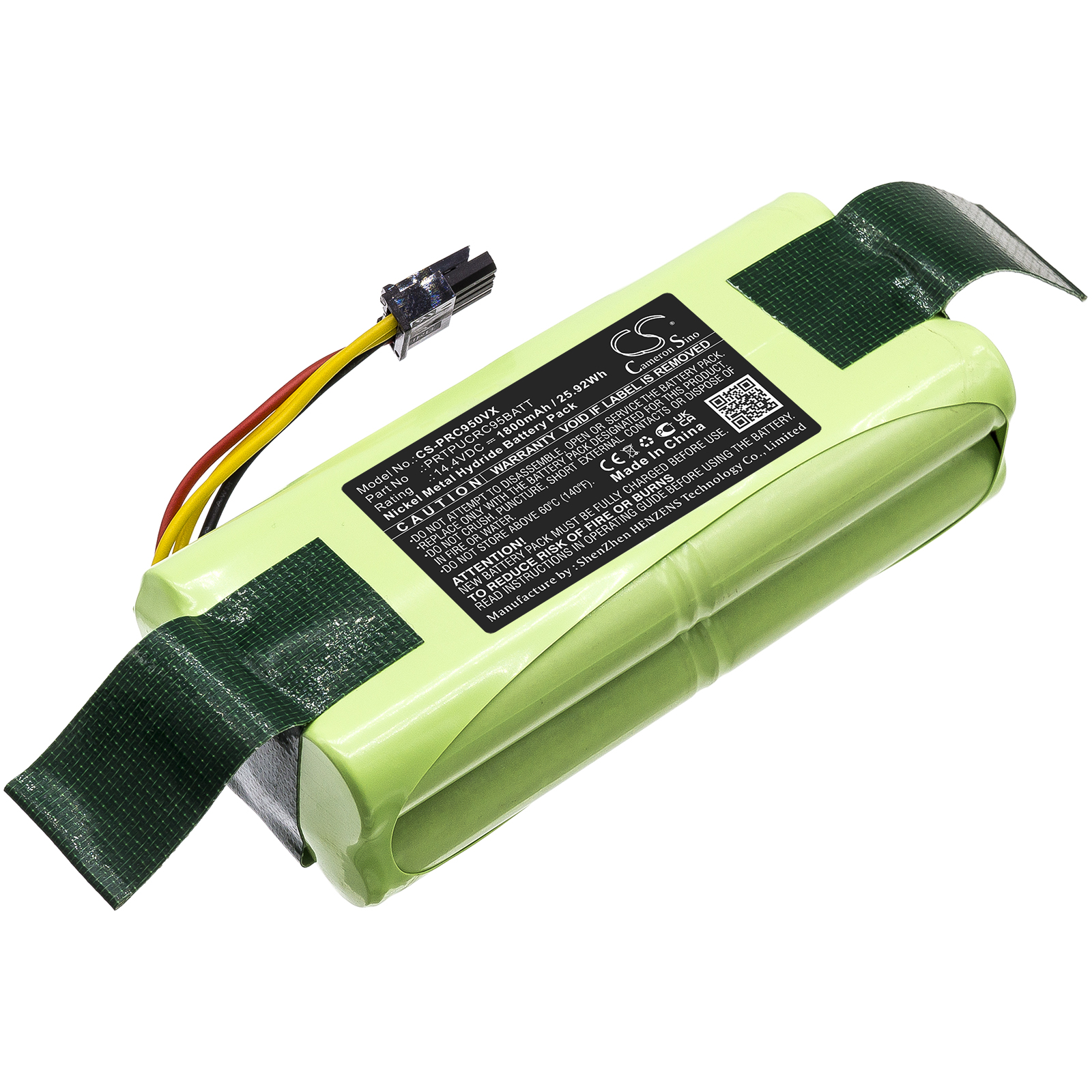 Pure Clean Pyle PUCRC95 Replacement Battery 14.4V 1800mAh