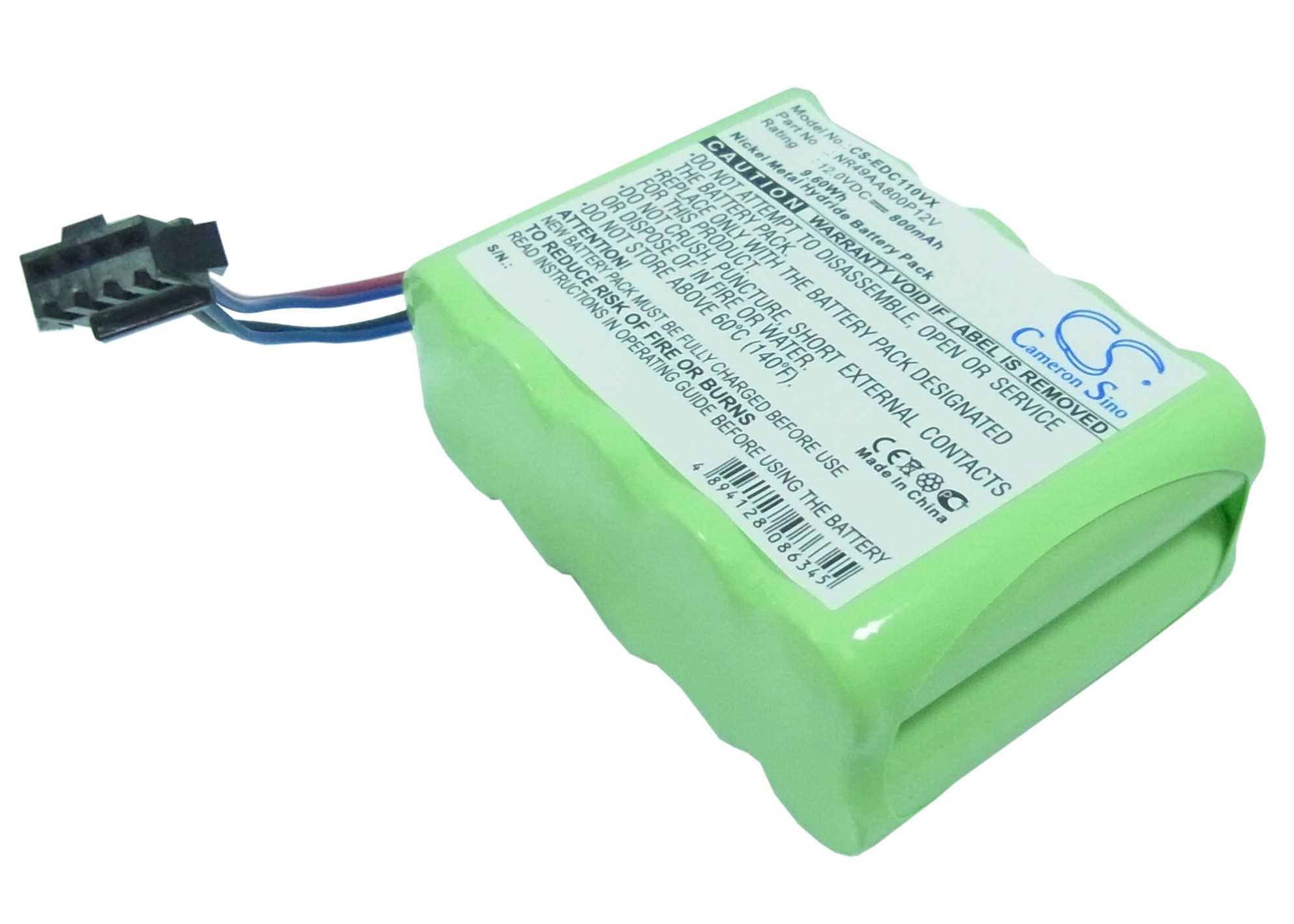 Ecovacs G80090 Vacuum Replacement Battery 12V 800mAh