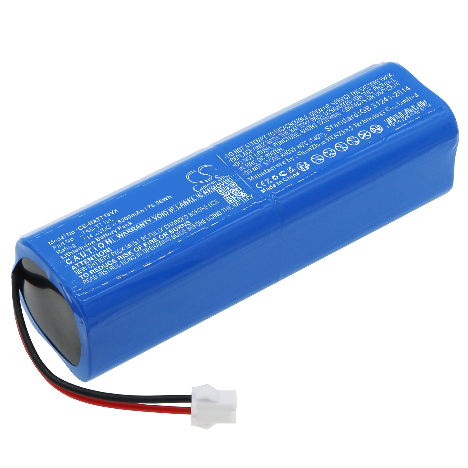 Haier TAB-T710L Vacuum Replacement Battery 5200mAh