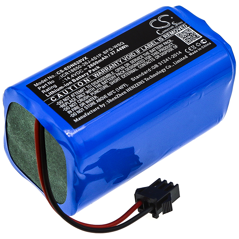 DEEBOT 10002265 Vacuum Replacement Battery 14.4V 2600mAh