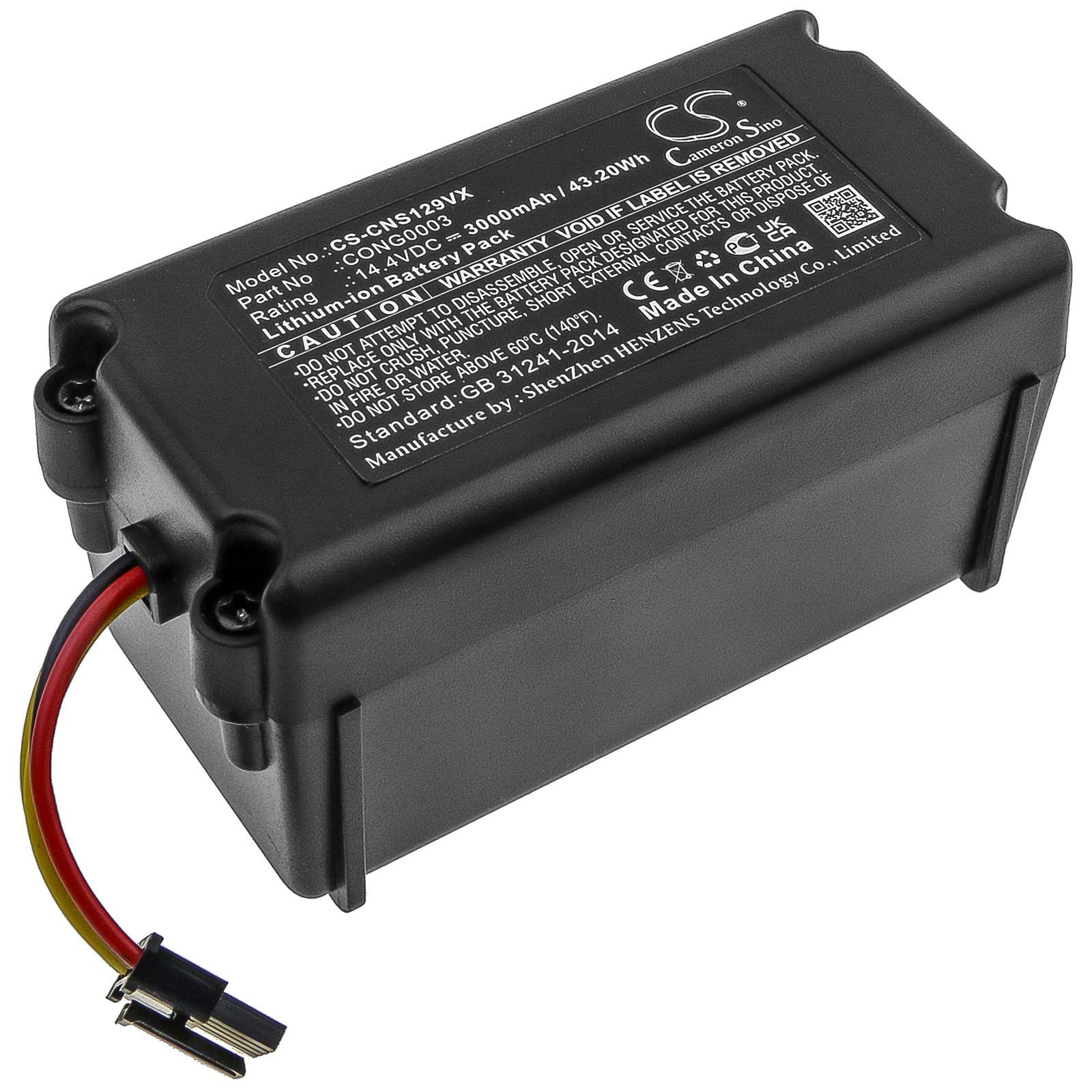 Bagotte BL509 Vacuum Replacement Battery 14.4V 3000mAh