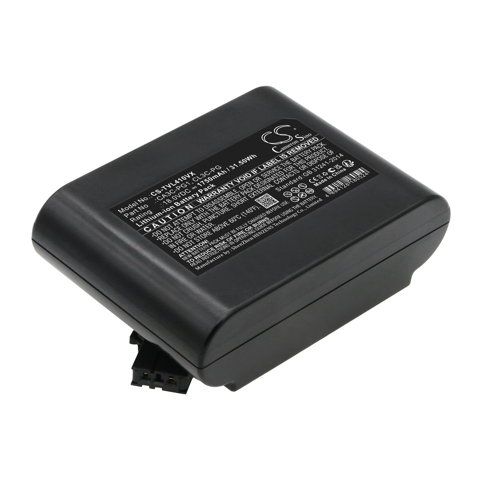 Midea Toshiba 41479025 Vacuum Replacement Battery 1750mAh