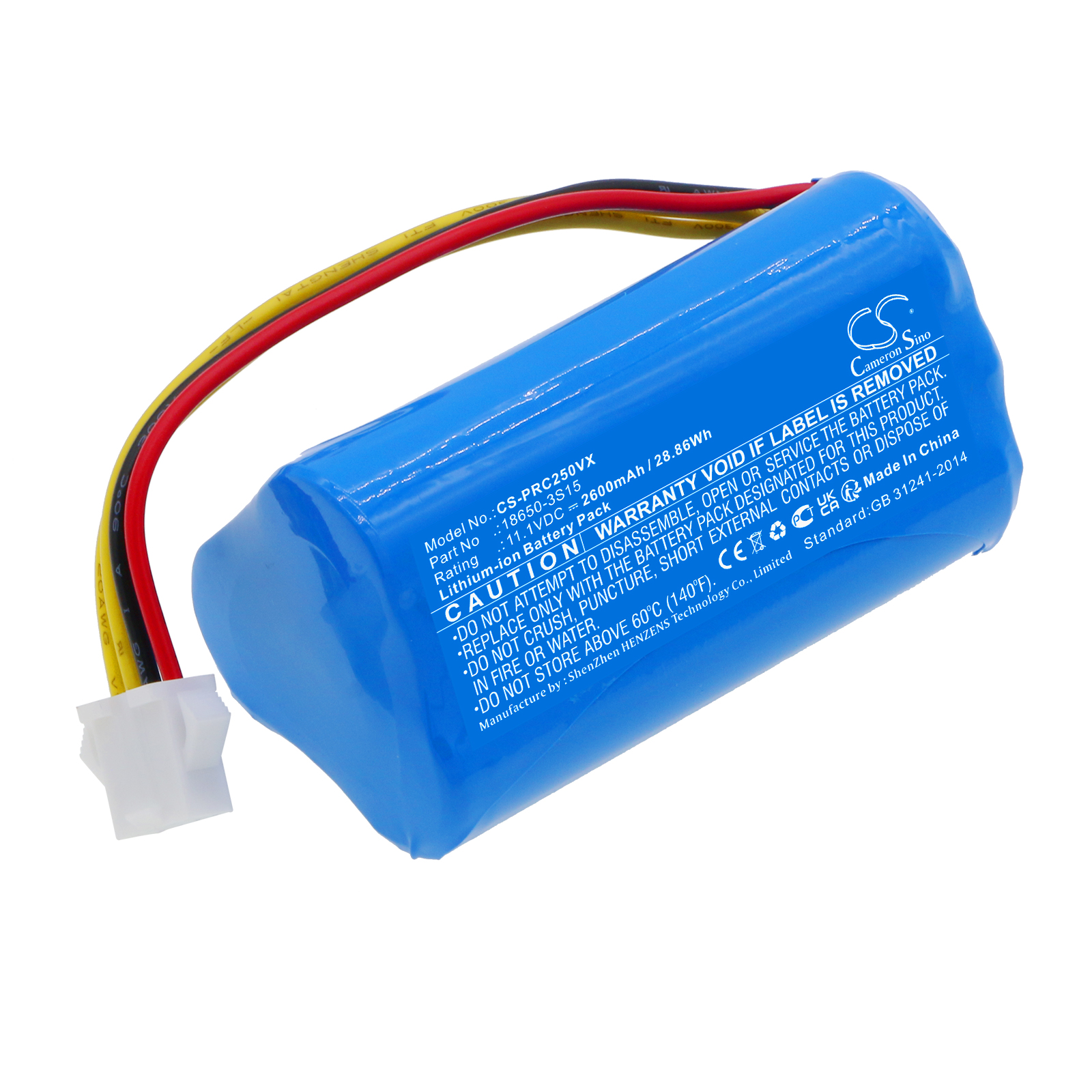 CleanMate S460 Vacuum Replacement Battery 11.1V 2600mAh