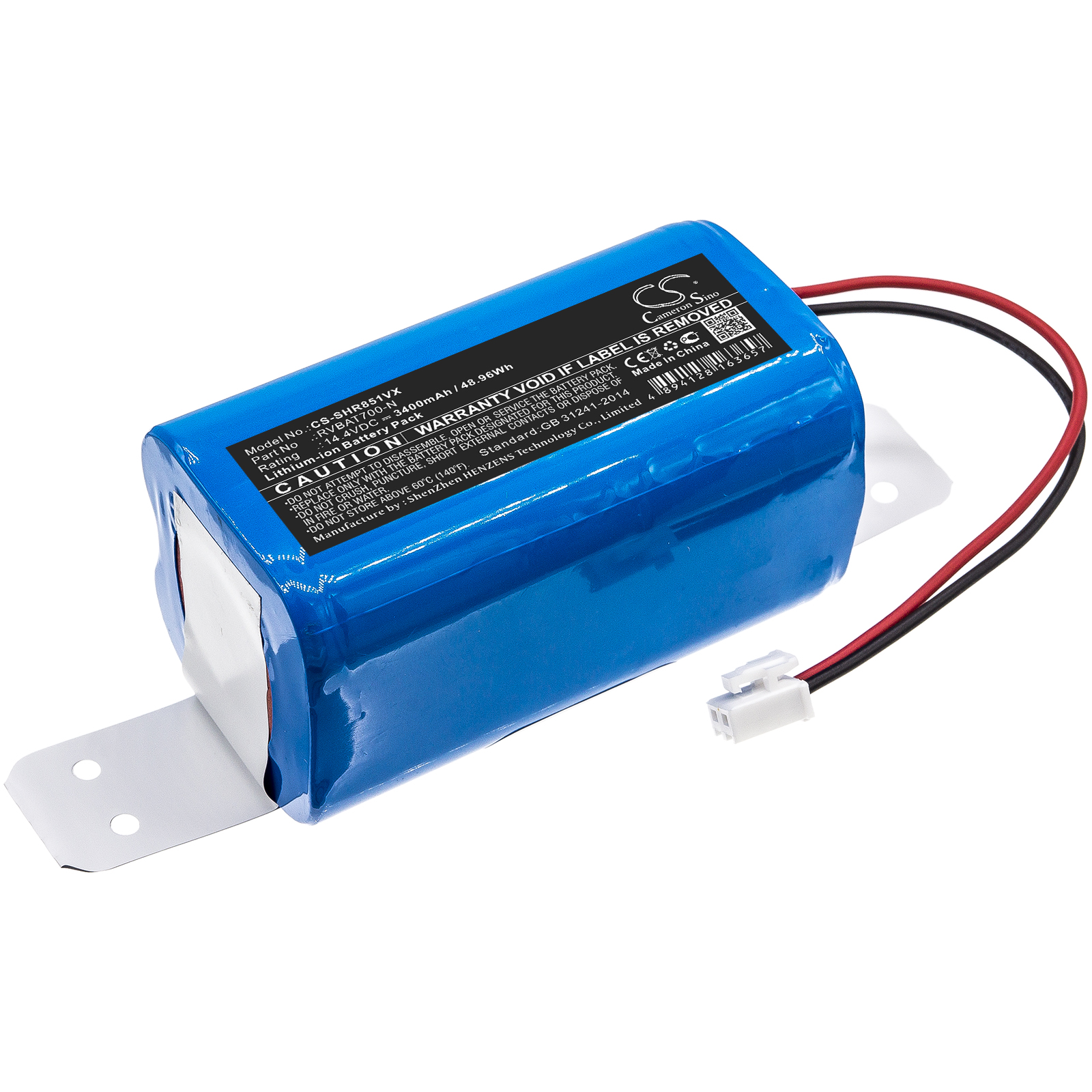 Shark RVBAT700-N Vacuum Replacement Battery 14.4V 3400mAh