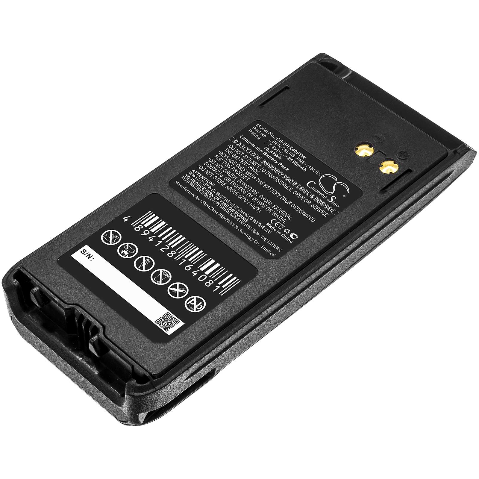 Standard Horizon HX400 Replacement Battery 7.4V 2550mAh